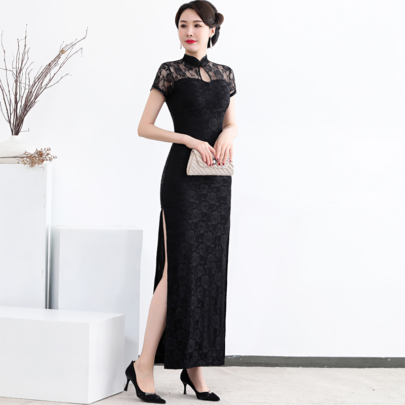 【秀色梦舞】08蕾丝旗袍高贵气质时尚性感穿搭中国风显瘦夏季连衣裙