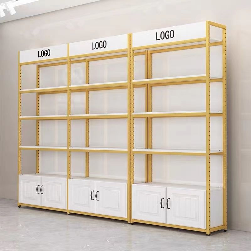 货架展示架多层货柜置物架美容院产品展柜陈列柜护肤化妆品展示柜