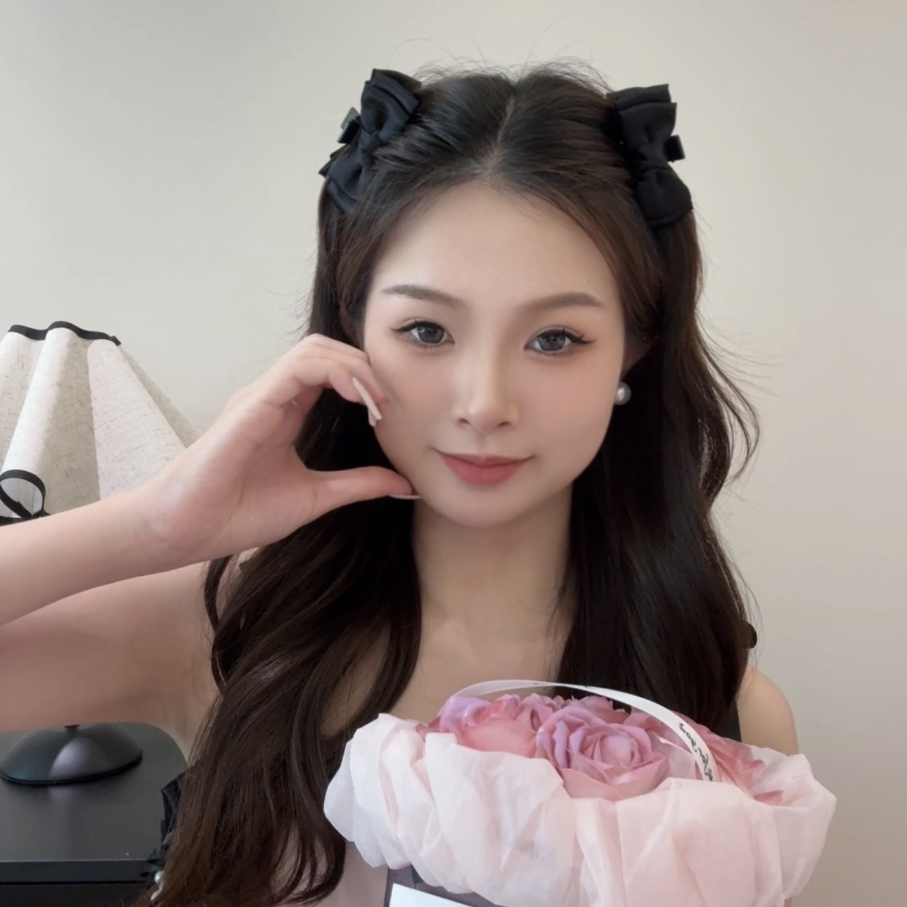 在逃公主~黑色蝴蝶结小抓夹甜妹公主头侧边刘海夹头饰高级感发卡