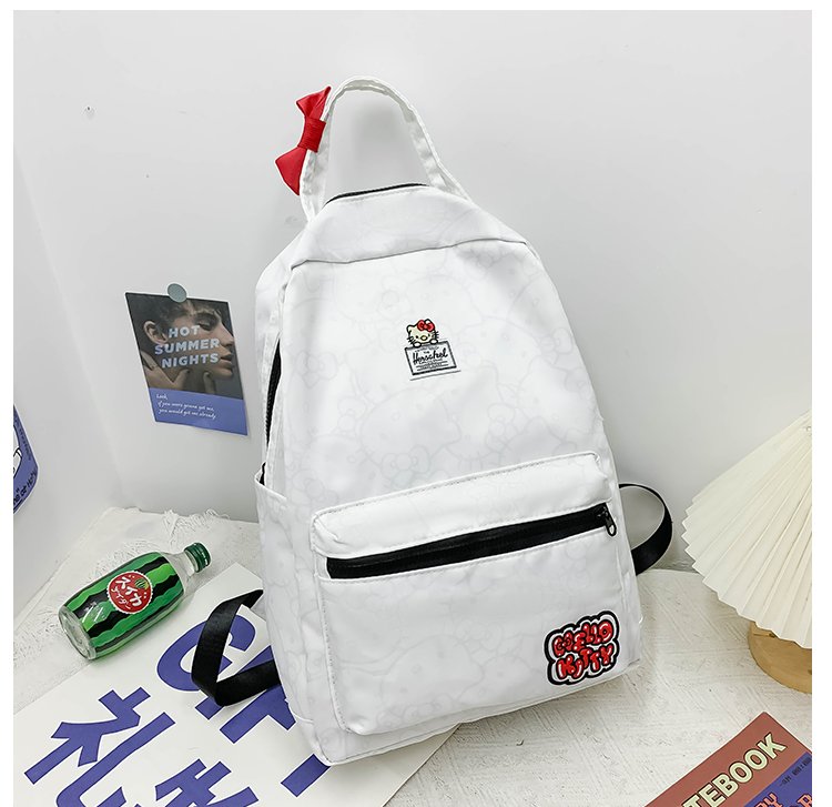 新款时尚hellokitty猫ins双肩包可爱大容量背包初中女生书包校园