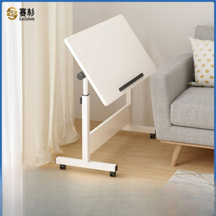小桌子可折叠带滚轮可移动升降简易床边笔记本电脑桌家用简约台式
