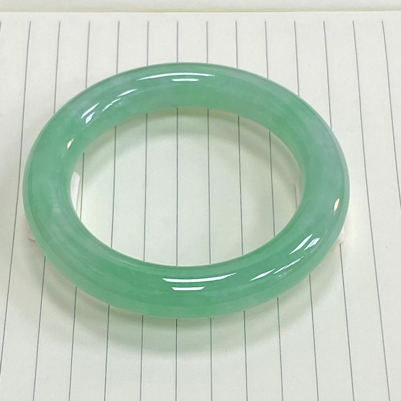 高品天然玉镯油青绿玉髓手镯超显白绿玛瑙胖圆镯百搭多样性发一