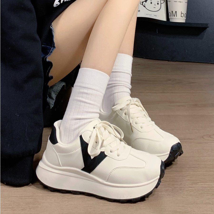 人本时尚阿甘鞋女复古百搭休闲鞋chic鞋子女新款2025春秋运动鞋女