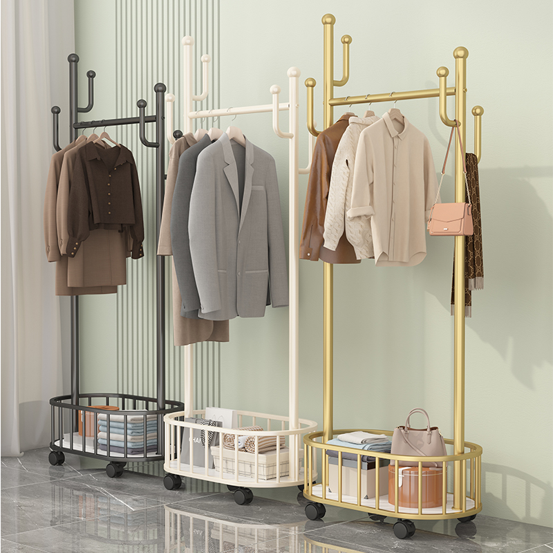 棠克卧室衣架子落地式挂衣架网红款衣帽架衣架可移动房间2025新款