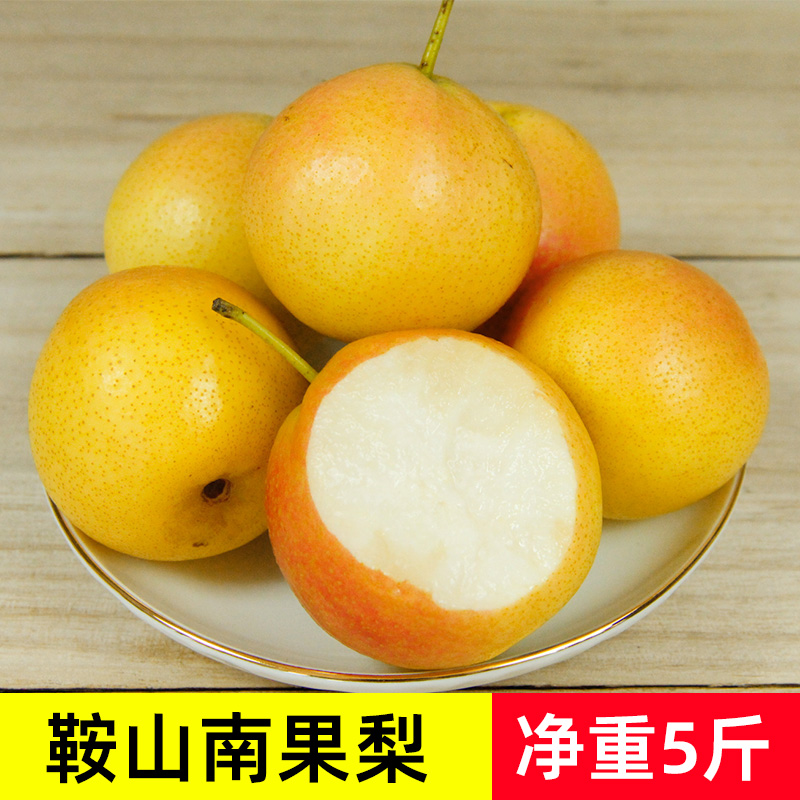 鞍山南果梨5斤正宗东北特产新鲜水果包邮酸甜多汁酒香海城南国梨