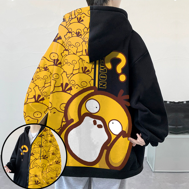 春季连帽卫衣男ins潮流宽松外套卡通二次元上衣动漫开衫衣服薄款