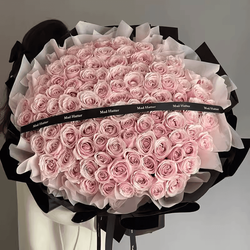 99朵鲜花戴安娜玫瑰雪山花束表白礼物送花上门生日鲜花同城速配送