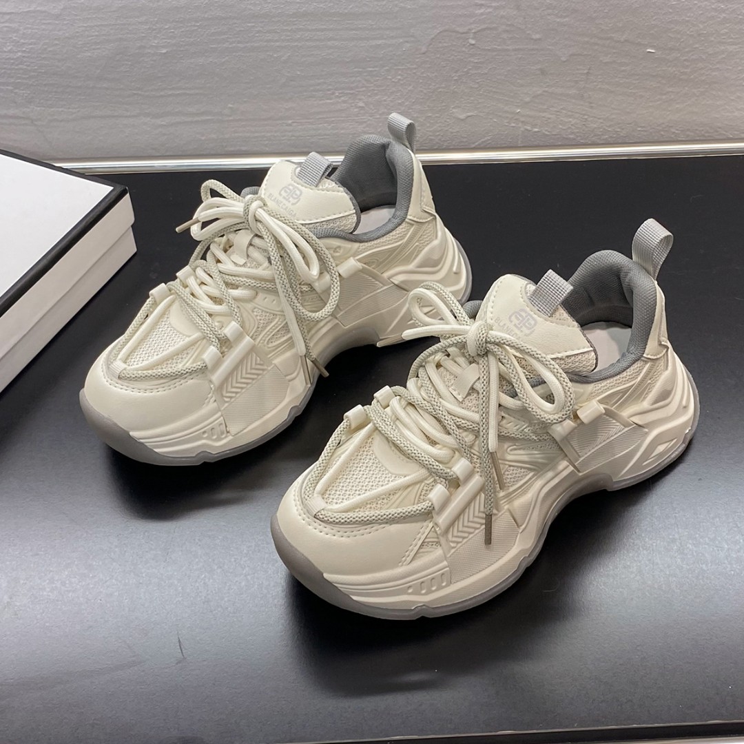 港风老爹鞋女春秋新款2025ins潮百搭厚底复古显脚小休闲运动鞋女