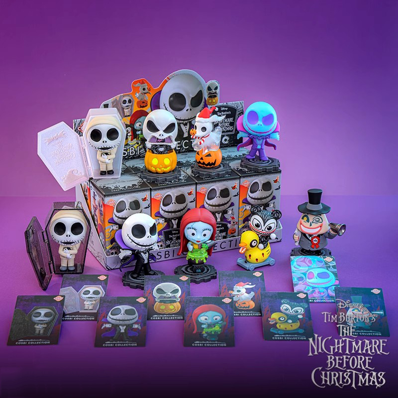 【开盒不退不H】Hot Toys圣诞夜惊魂COSBI盲盒迷你人偶二弹手办公仔