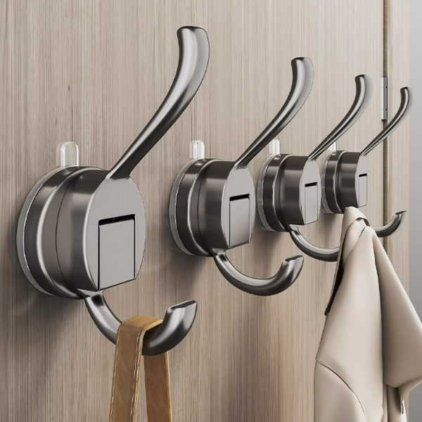 优勤吸盘挂钩免打孔强力承重浴室厨房门后粘钩壁挂式无痕钩子收纳