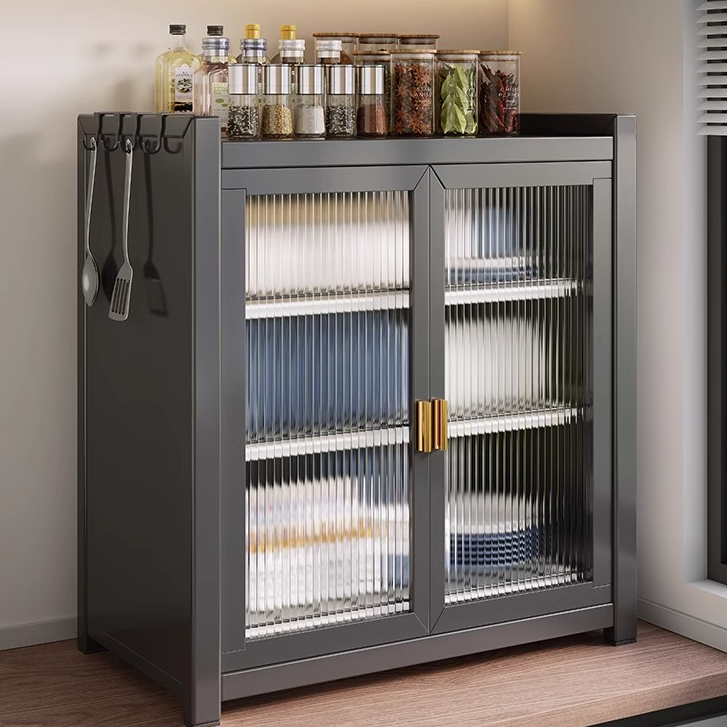 居厨厨置物架碗碟收纳架家用台面带盖防尘碗柜沥水碗盘架碗筷收纳