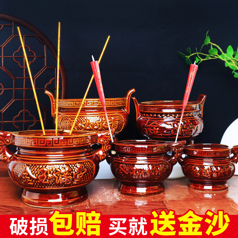 包邮仿古陶瓷香炉香薰炉家用节日陶瓷大香炉传统香炉小香炉