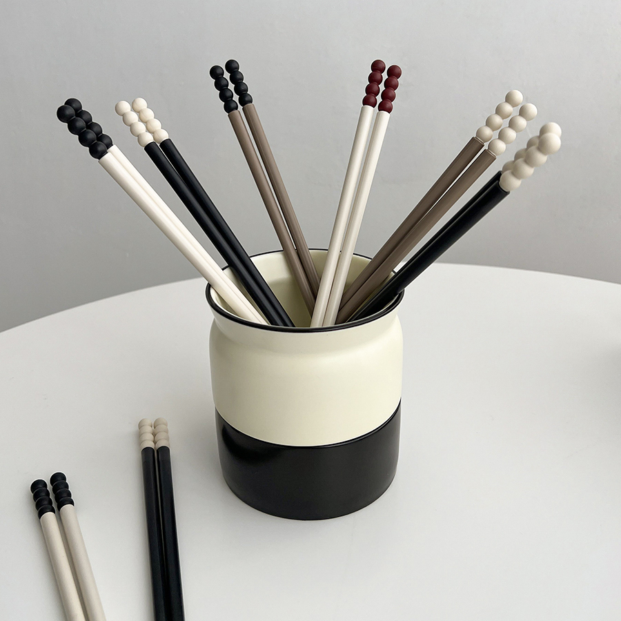 态生活轻奢创意糖葫芦合金筷防潮防霉诧寂风高档家用筷子专人专用