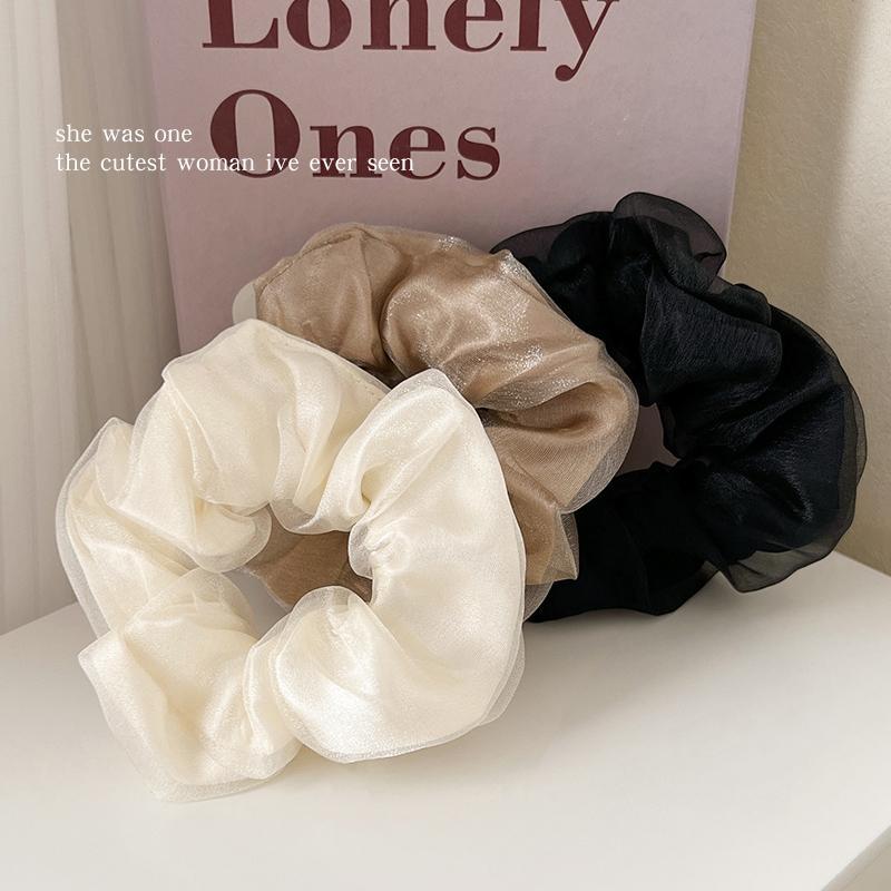 森系仙美大肠发圈头绳女简约ins肥肠头花2023年新款扎头发绳皮筋