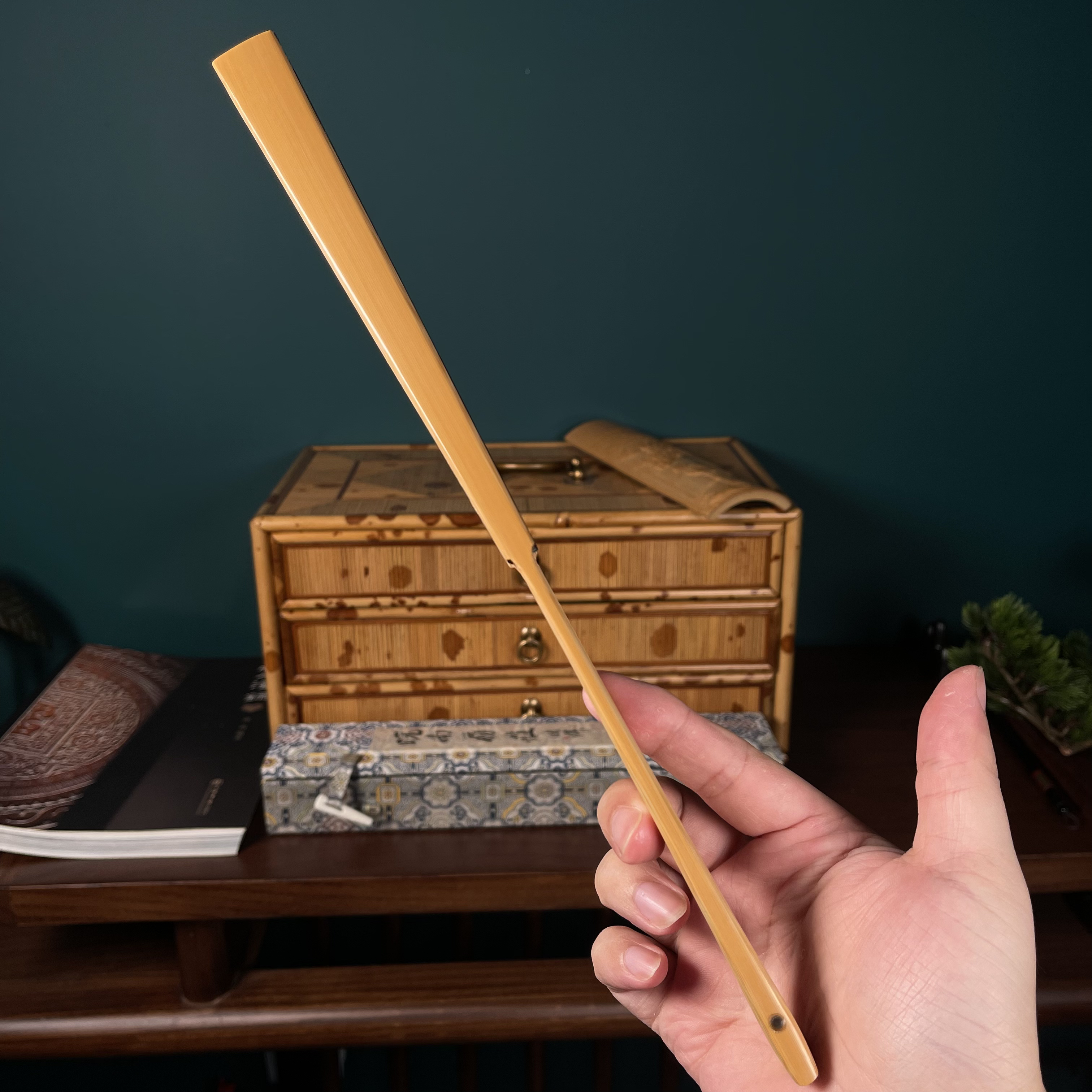 云竹斋李明制已巳年明燕明古文玩折扇玉竹扇子纯手工精工扇子