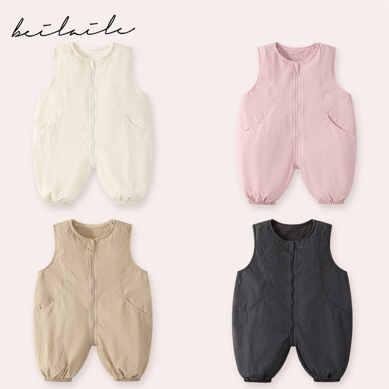 【冲锋衣加绒三防背带 小乐妈咪】卡通背带婴儿童小童女童衣服G19