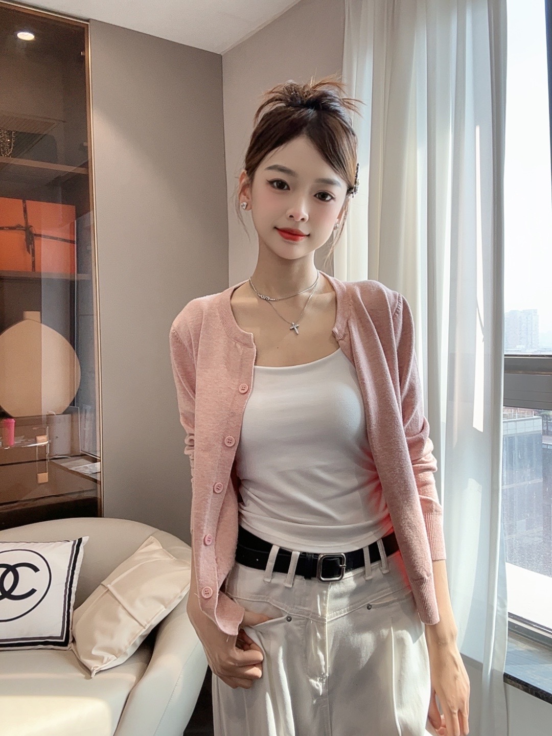 【现货】两小吱《香草奶盖》春季款百搭软糯糯针织开衫上衣毛衣B4-10