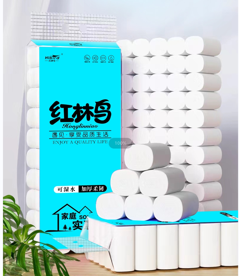 其他10斤50卷纸红林鸟卷纸白色卷筒纸家用纸