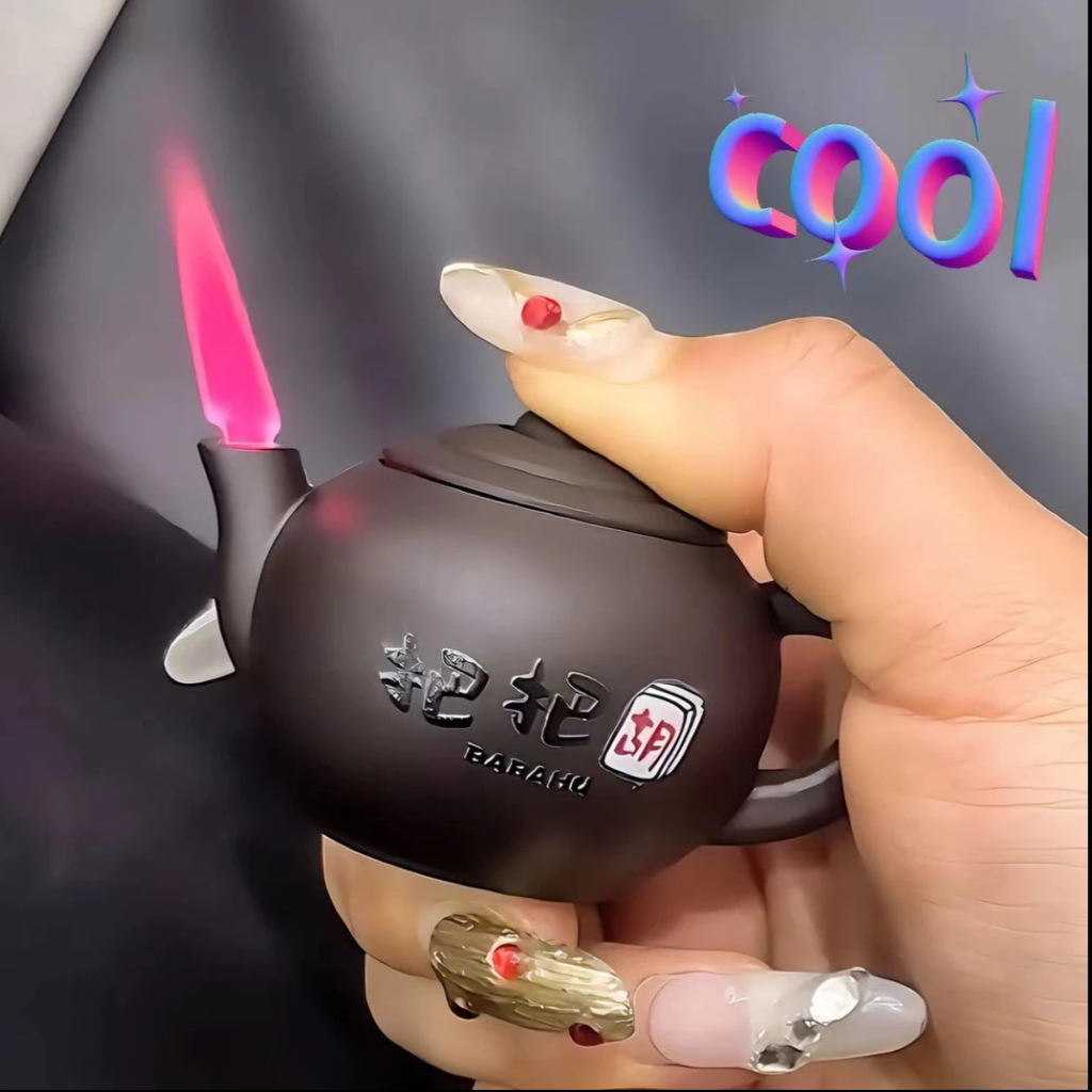 创意麻将把把壶把把胡打火机创意打火机金属直冲蓝火焰充气礼物潮