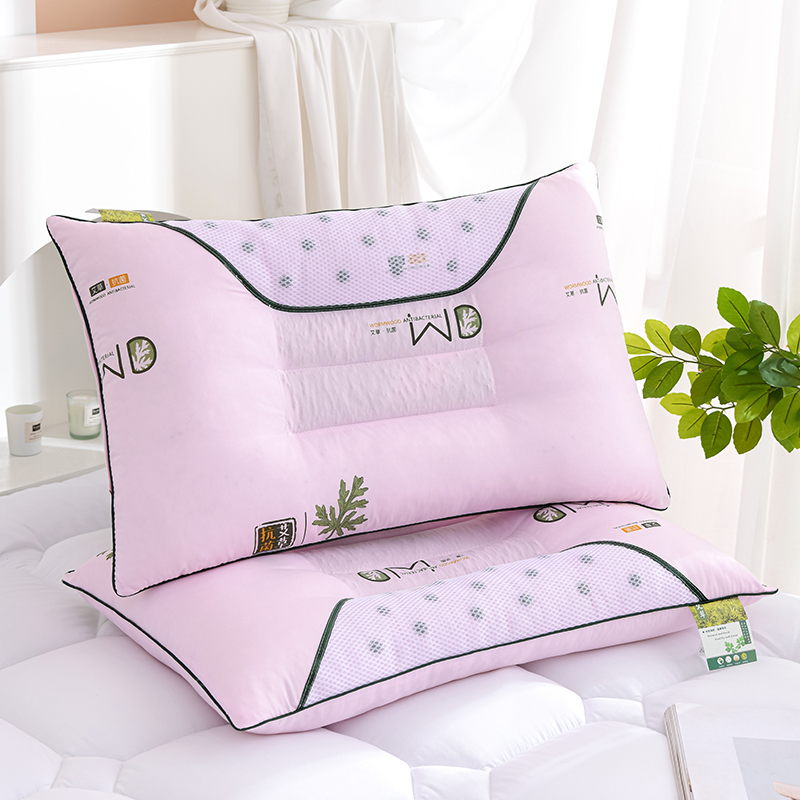 艾草决明子枕头磁石艾草颈椎枕头失眠好物推荐家用枕头枕芯一对装