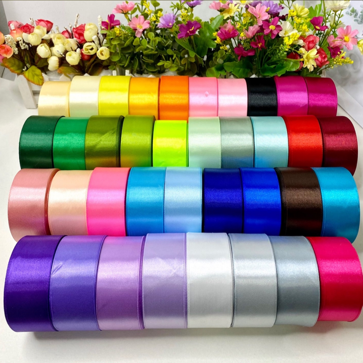 【小蚂蚁饰品】4厘米单面丝带加密缎带25码