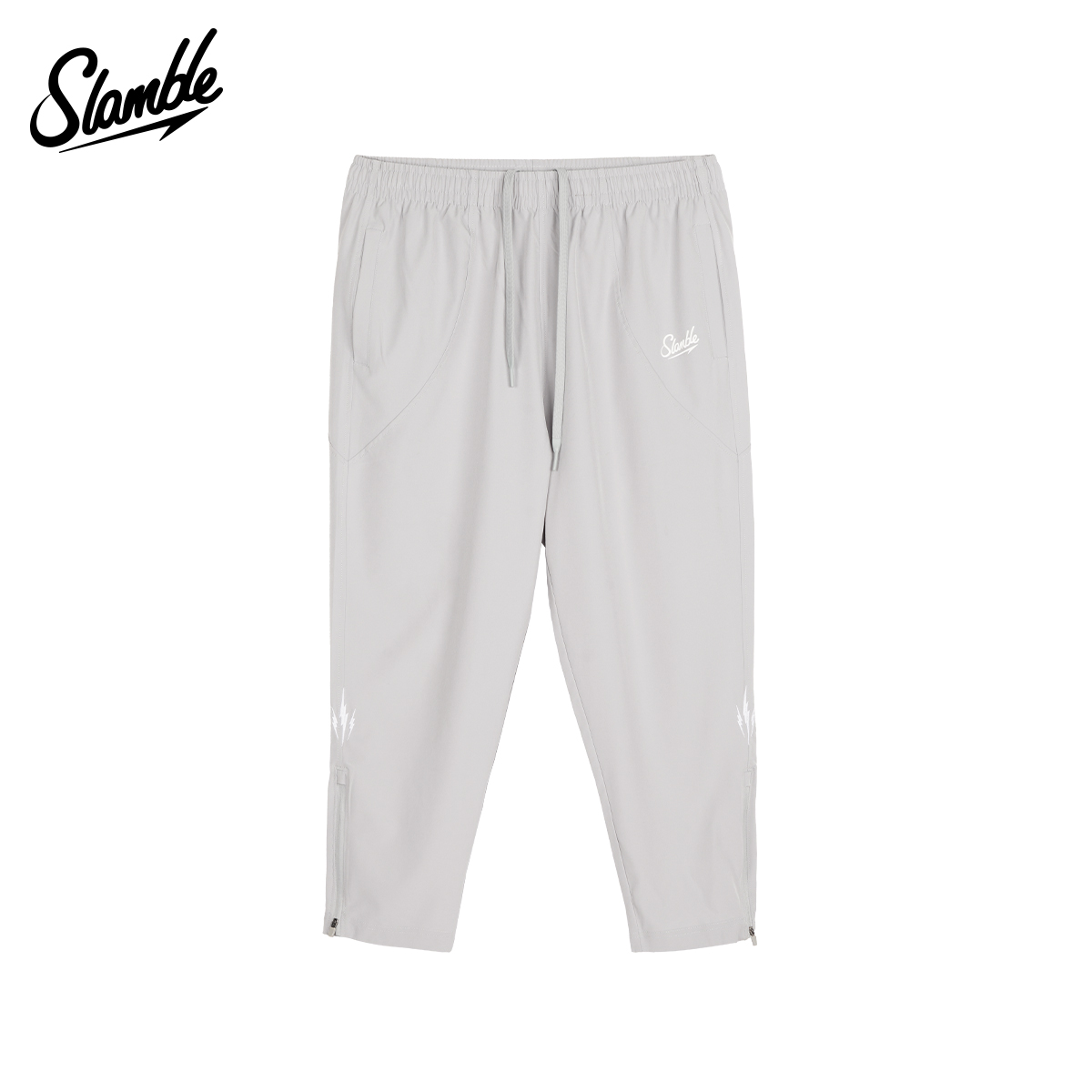 SLAMBLE新款拉链梭织九分裤运动篮球训练速干运动裤长裤薄款春夏