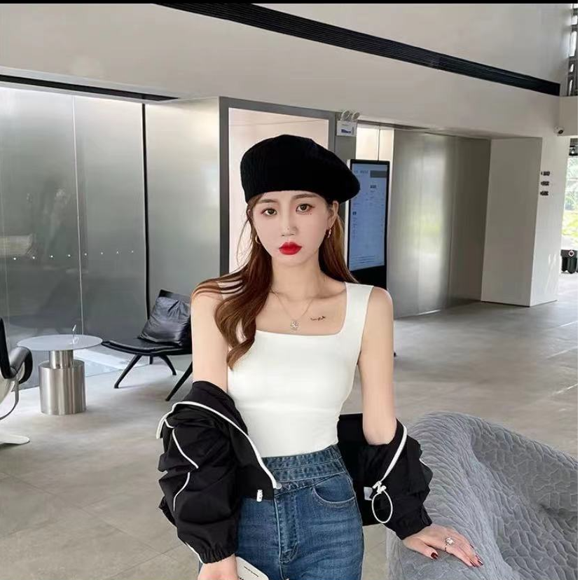 夏季舒适无痕薄款无钢圈背心无袖百搭穿网红美背打底上衣外穿修身