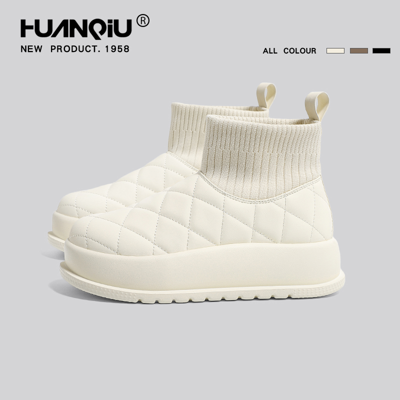 双十一好物环球厚底雪地靴女爆款2025新款加绒加厚防水防寒靴棉鞋