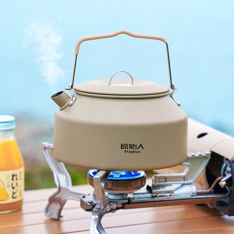 【原始人烧水壶】泡茶专用卡式炉露营茶壶野外野炊便携明火煮水壶