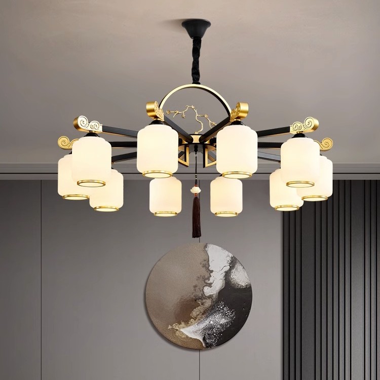 新中式吊灯卧室大气餐厅禅意家用书房现代简约全屋套餐复古客厅灯