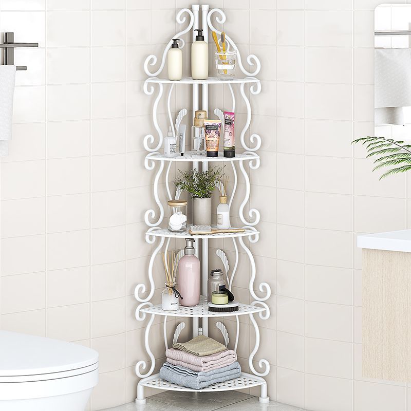 【可折叠免安装】铁艺浴室三角架置物架落地卫生间洗手间网红家具