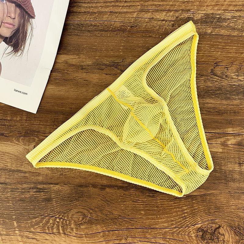 男士马卡龙条纹三角裤夏季轻薄透气网红舒适