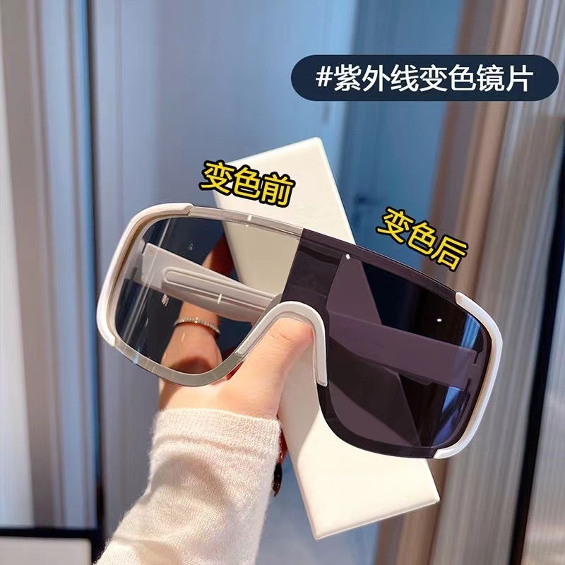 骑行眼镜感光变色户外大框骑行墨镜防风镜公路山地车运动护目镜