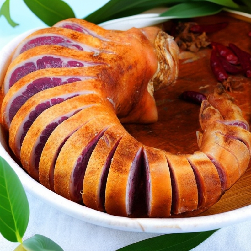 云南宣威腊猪脚烧洗切真空包装好