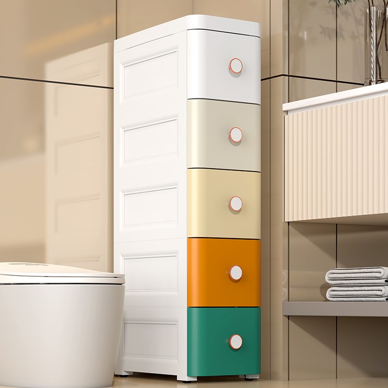 20/25/37cm夹缝收纳柜子抽屉式厨房缝隙多层卫生间窄储物柜置物架