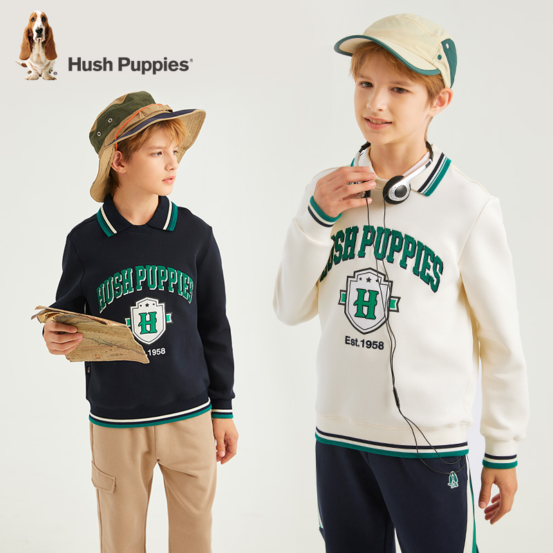 暇步士童装男童秋新款休闲弹力卫衣儿童