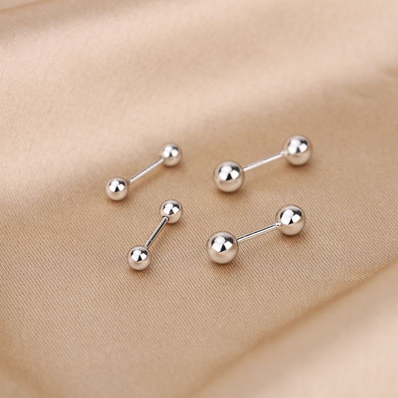 足银耳饰 999纯银耳钉养耳洞2025新款小众百搭高颜值耳棒免摘耳饰