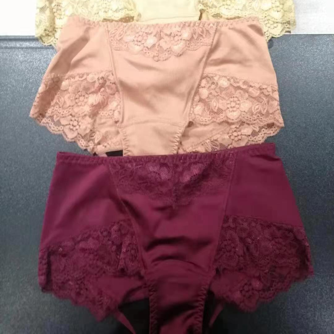 DK-07186生理裤蕾丝收腹提臀中腰性感时尚舒适透气外贸原单美体