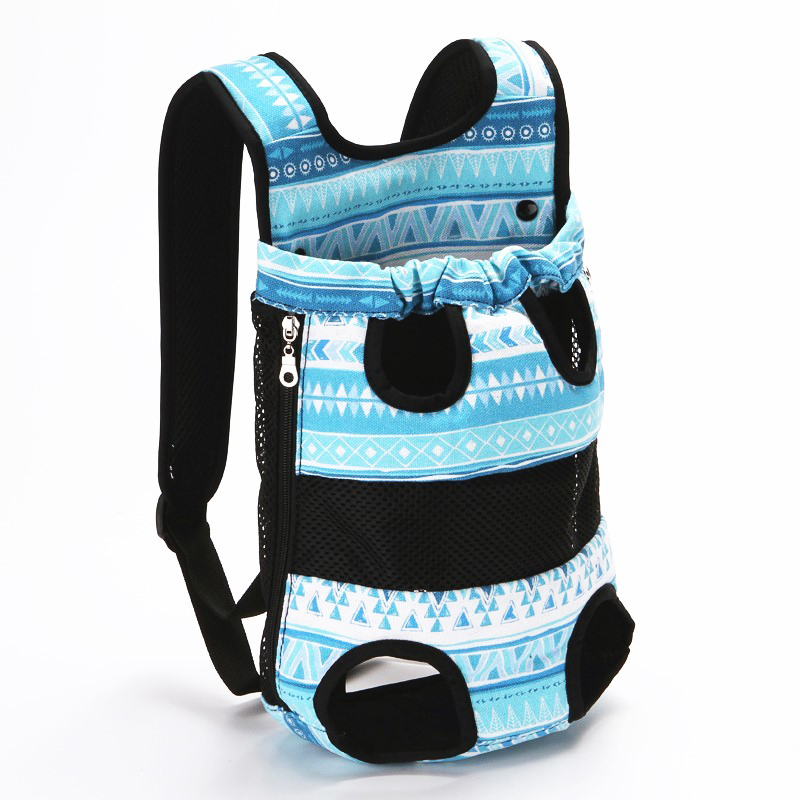 时尚设计宽肩带宠物漏四脚透气背小狗胸前包带猫咪外出便携双肩包