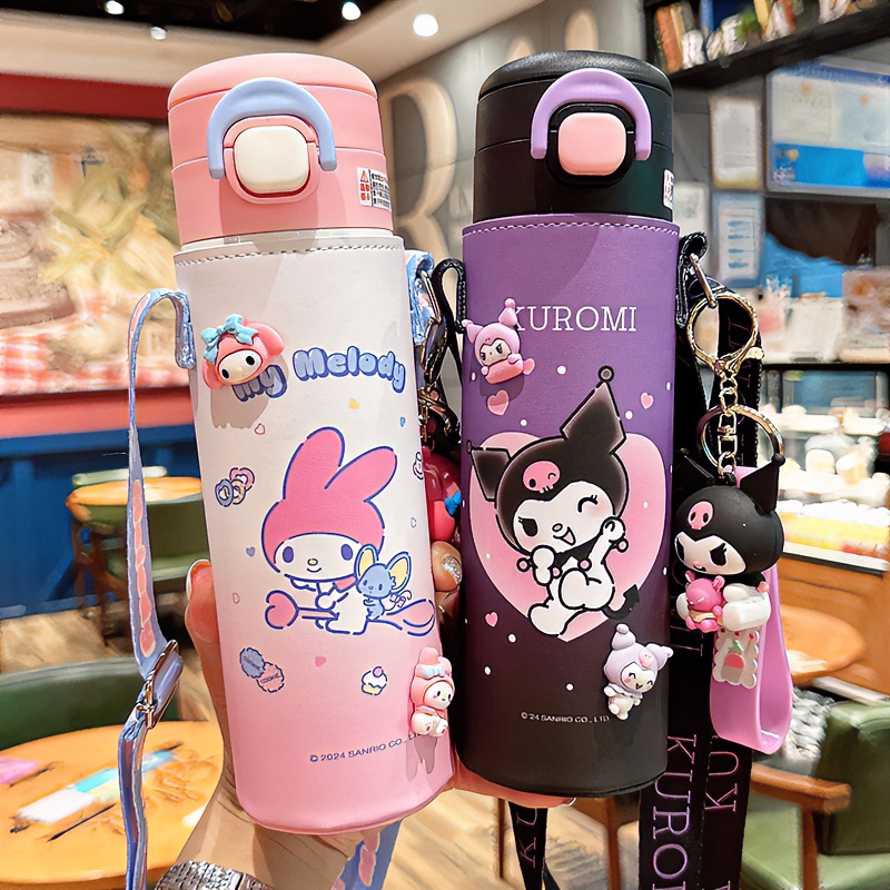 儿童保温杯女孩可爱吸管杯小学生上学专用316不锈钢便携双饮水杯