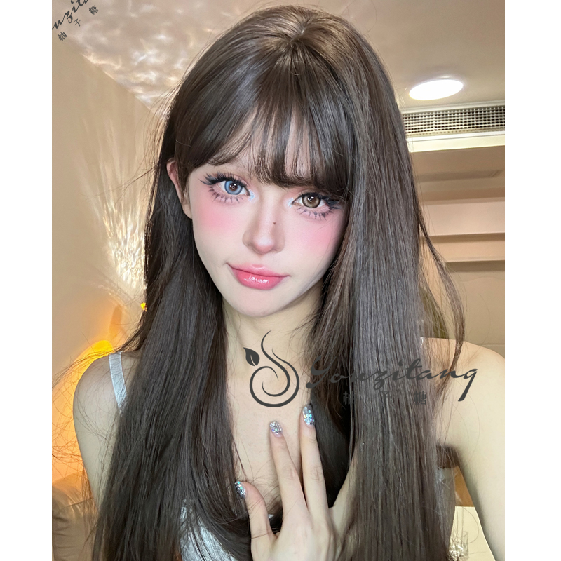 【国民初恋】假发自然女日常长直发jk逼真头套冷棕色