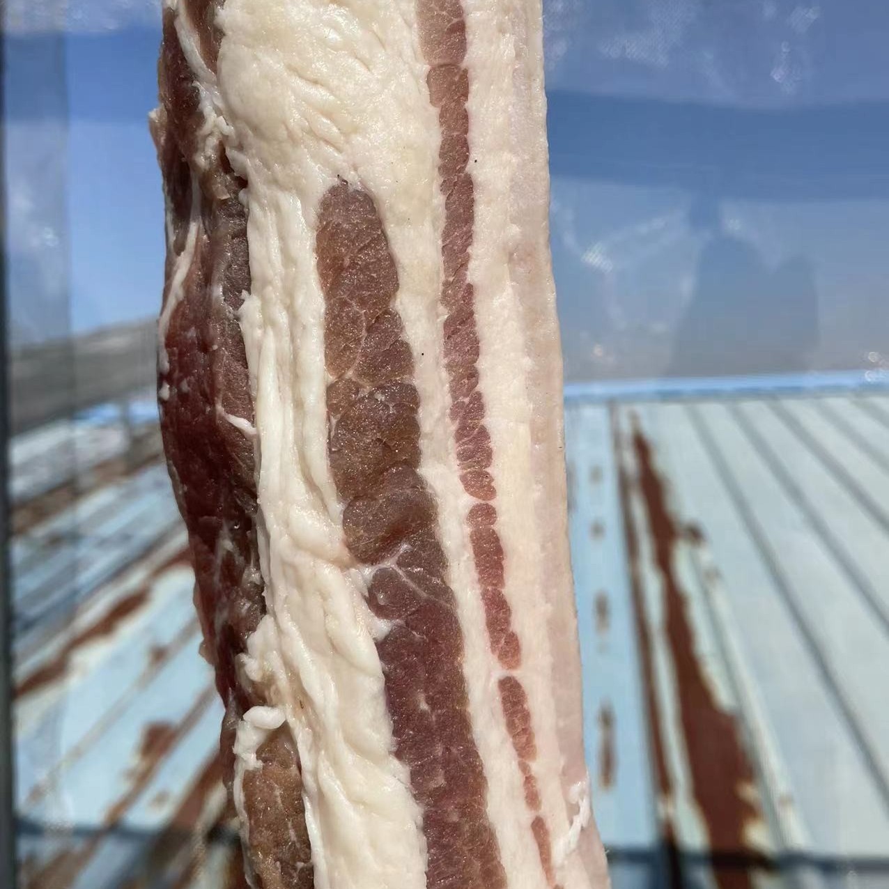 农家腊肉咸肉腌腊猪肋条五花肉