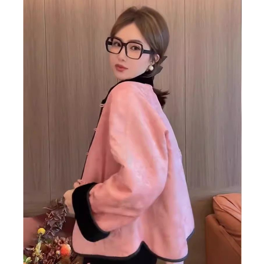 时尚设计感双面穿新中式时尚复古国风春秋季气质宽松显瘦百搭外套