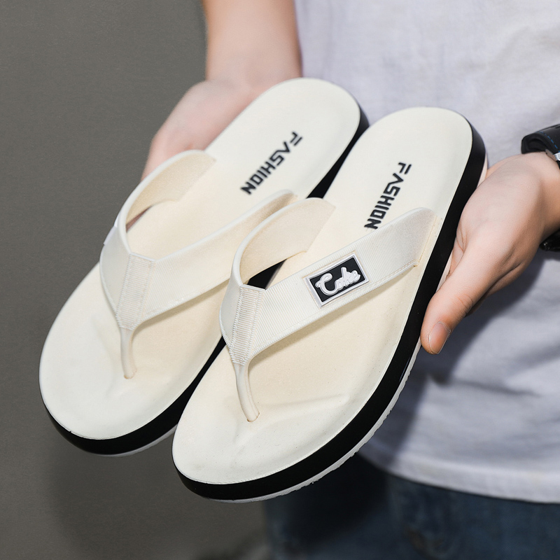 新款潮流人字拖男士夏季个性休闲户外沙滩拖鞋时尚耐磨居家人字拖