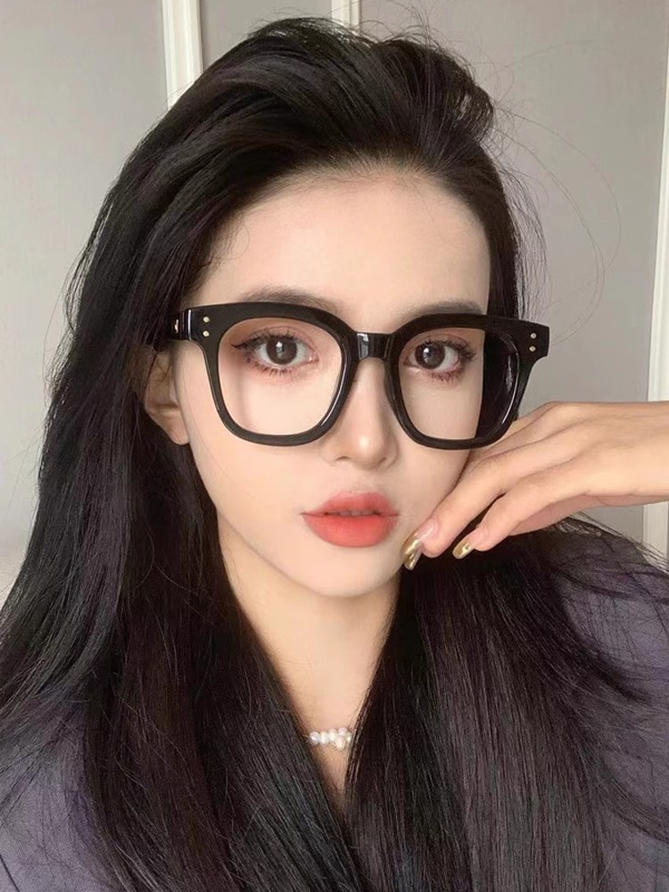 老花镜男女士时尚高清粗框大黑框高档正品防蓝光抗辐射护目老花镜