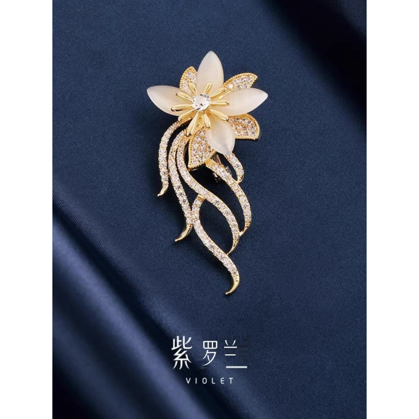 铜合金胸针铜合金胸针网哥弟新高档高端胸针高档新款女奢华精致