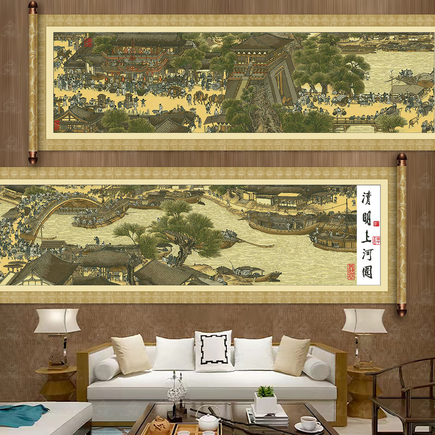 爱阁十字绣清明上河图至尊精华版大幅经典收藏国画装饰客厅手工绣