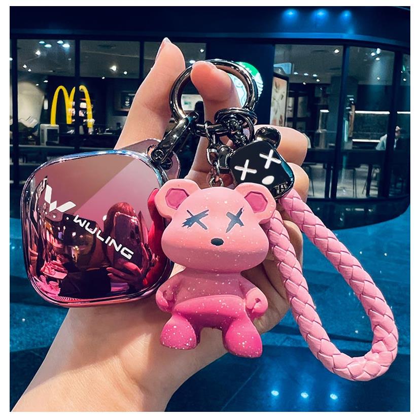 适用五菱缤果钥匙套宾果车壳扣高级专用全包可爱冰果宏光男新能源