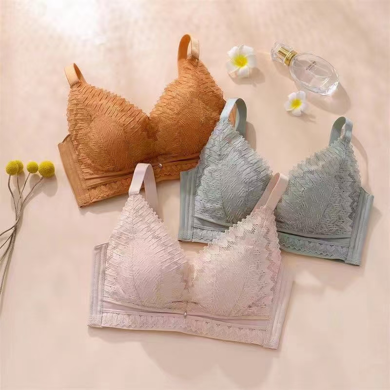 弹棉中杯聚拢无痕舒适收副乳适合A杯B杯聚拢收副乳圆润饱满蕾丝