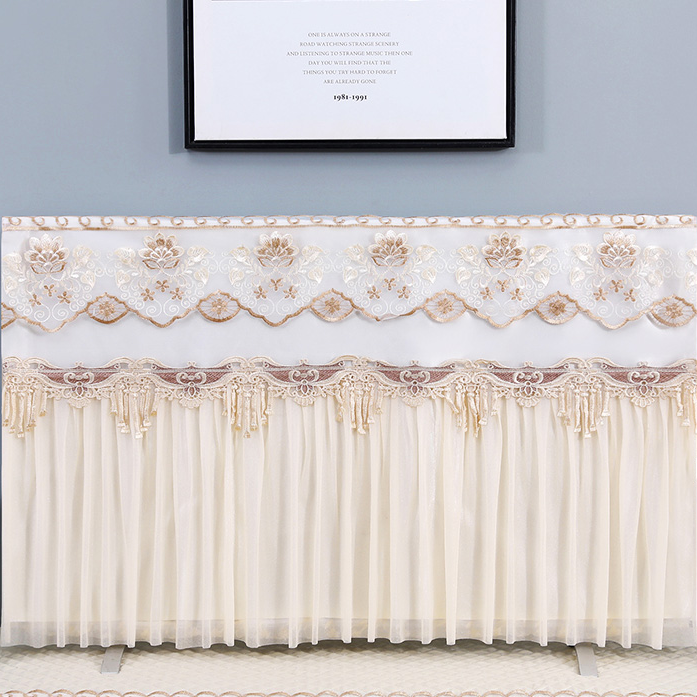 电视机防尘罩套盖布液晶柜盖巾42寸65寸55寸挂式蕾丝简约新款直播